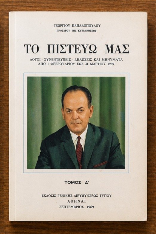 Γεώργιος Παπαδόπουλος: Το Πιστεύω μας – Τόμος Δ'