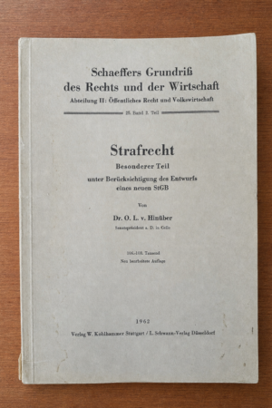 Schaeffers Grundriß: Strafrecht - Besonderer Teil