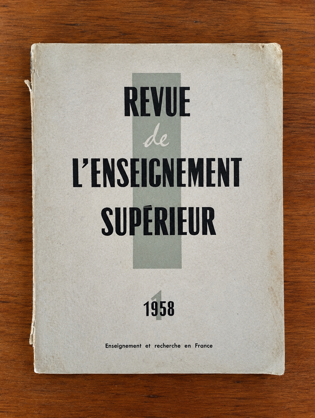 Revue de l'enseignement supérieur, N° 1